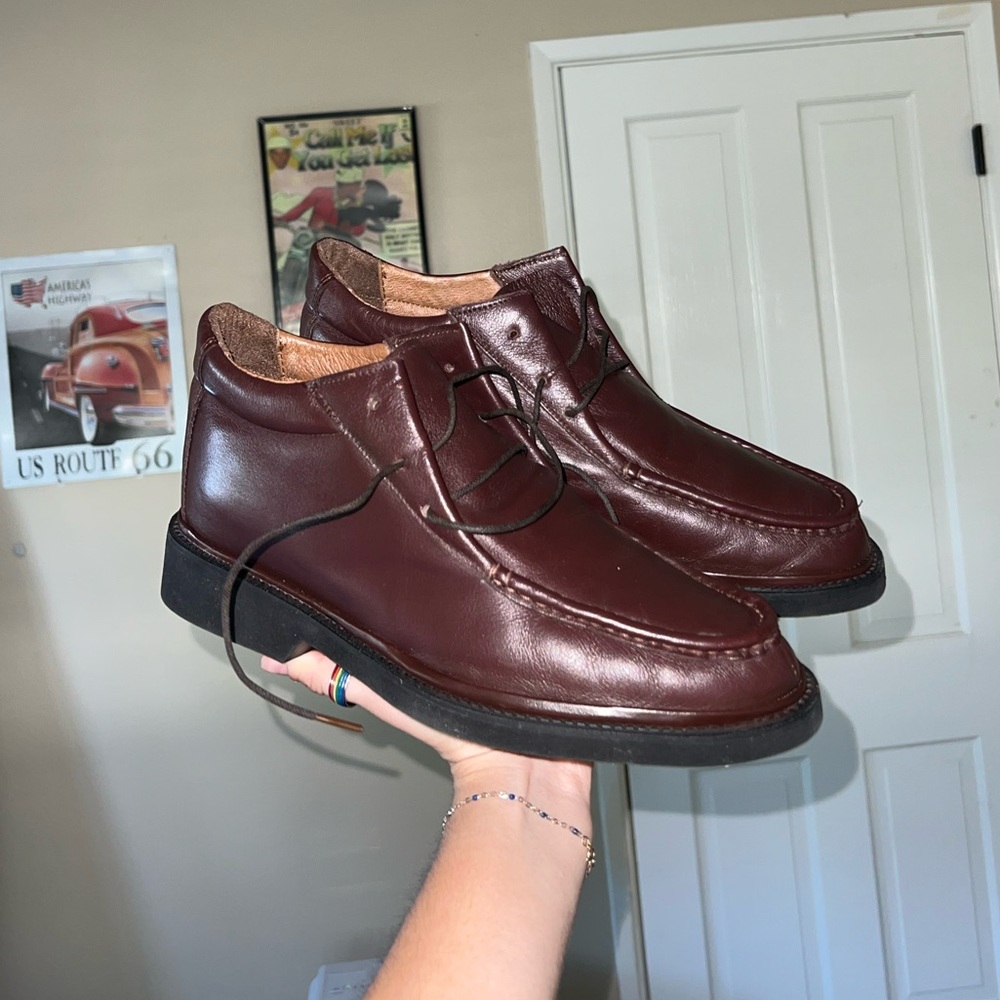 Hitchcock Men's Mahogany Leather Boots